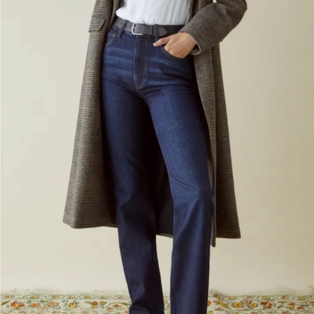Reformation Dark Blue Boot Cut Jeans